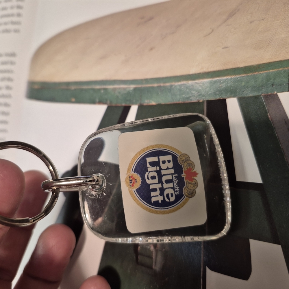 Labatt Blue Light Keychain Beer Bottle Opener